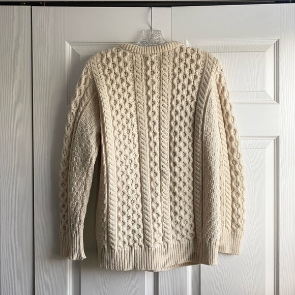 Aran Crafts Wool Cardigan Sweater - Picture 8 of 9